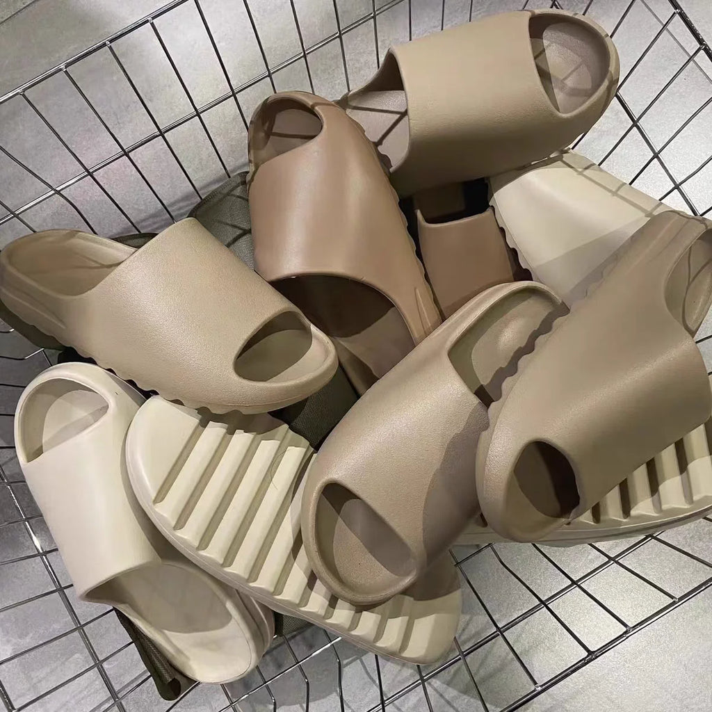 Summer Women Slippers Men Sandals Casual Beach Shoes Soft Bottom Slides Thick Platform EVA Anti-Slip Home Slippers