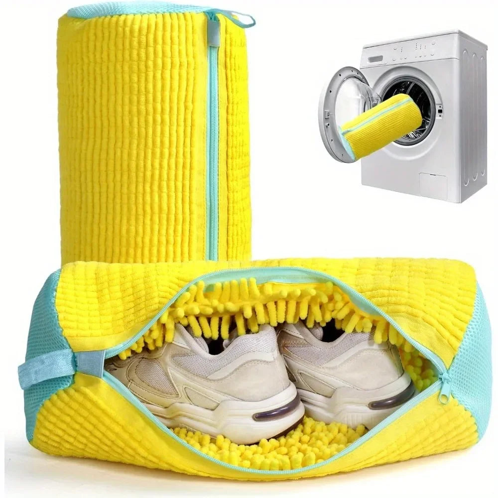 Durable Shoe Washing Machine Bag or brush for All Shoe Types,Ideal for Sneakers and Casual Shoes,Laundry Wash Bag